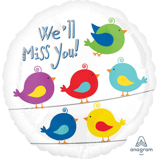 Picture of WELL MISS YOU FOIL BALLOON 17 INCH